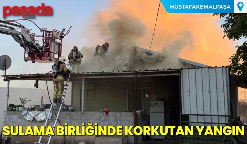 Sulama Birliğinde Korkutan Yangın