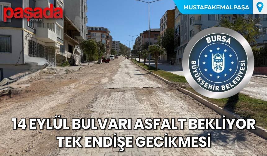 14 Eylül Bulvarı Asfalt Bekliyor, Tek Endişe Gecikmesi