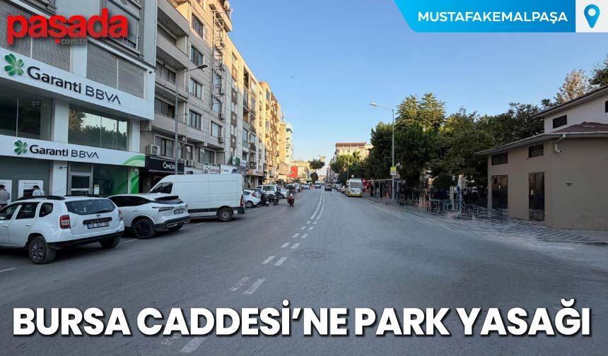 Bursa Caddesi'ne Park Yasağı