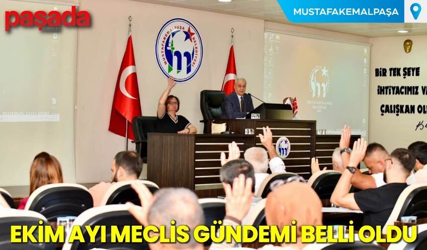 Ekim Ayı Meclis Gündemi Belli Oldu