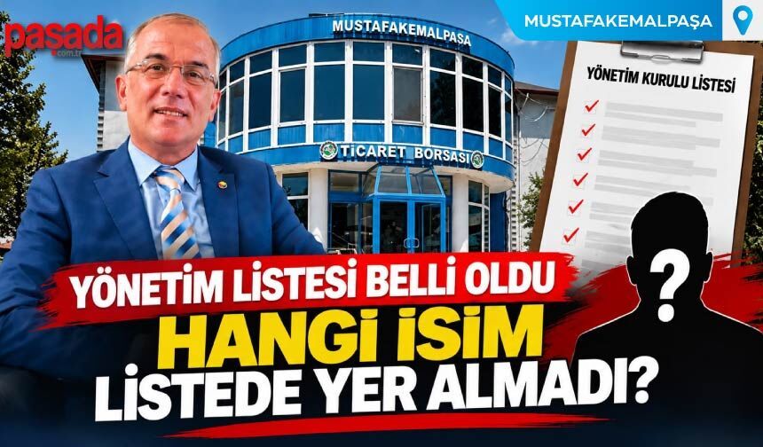 Yönetim Listesi Belli Oldu, Hangi İsim Listede Yer Almadı