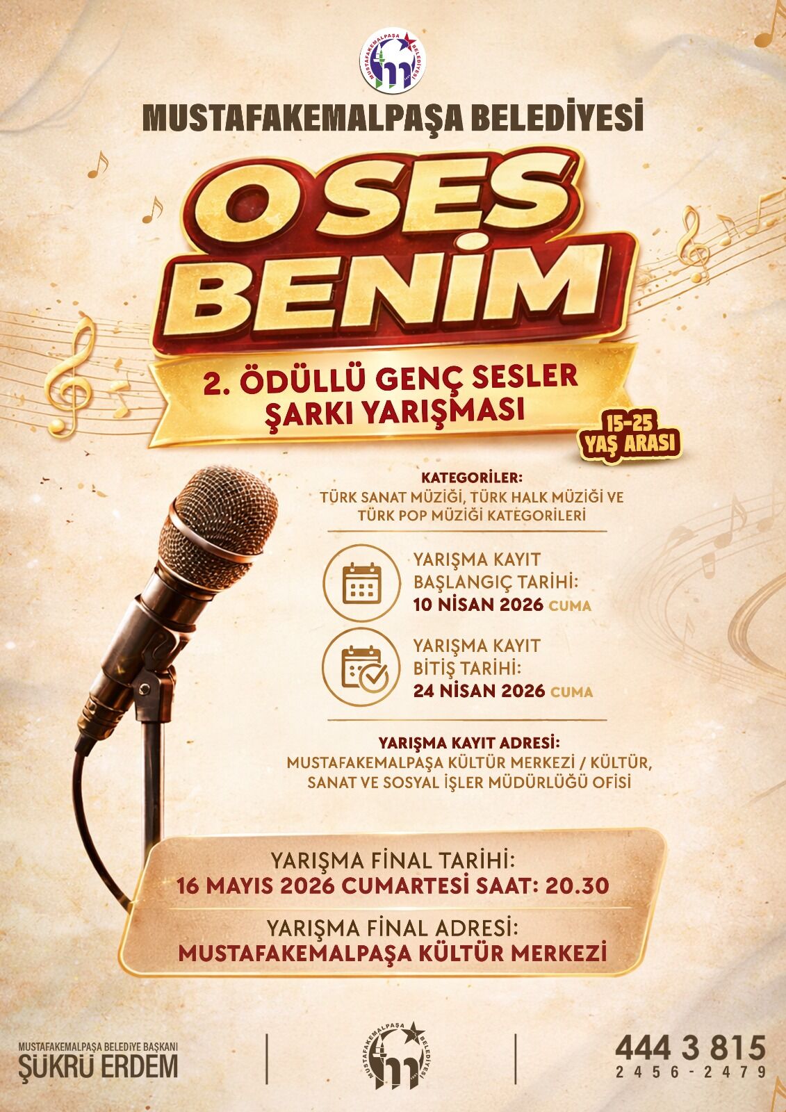Mustafakemalpaşa’da “O Ses Benim” Heyecanı Başlıyor