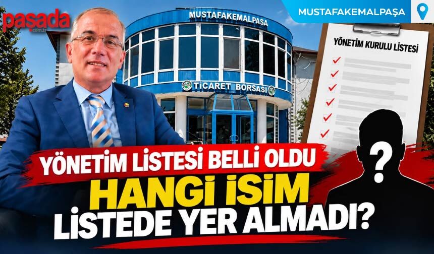Yönetim Listesi Belli Oldu, Hangi İsim Listede Yer Almadı